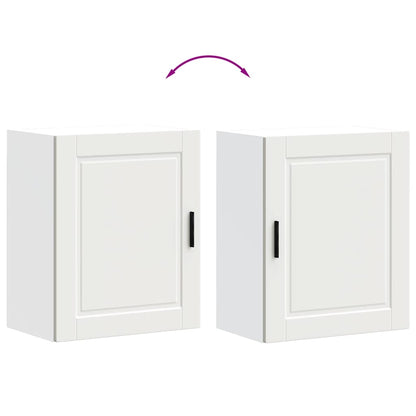 Kitchen Wall Cabinets 2 pcs Porto White Engineered Wood