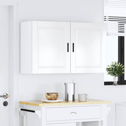 Kitchen Wall Cabinets 2 pcs Porto High Gloss White Engineered Wood