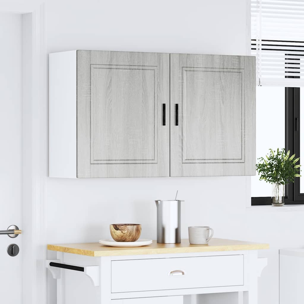 Kitchen Wall Cabinets 2 pcs Porto Grey Sonoma Engineered Wood