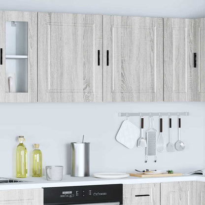 Kitchen Wall Cabinets 2 pcs Porto Grey Sonoma Engineered Wood