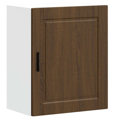 Kitchen Wall Cabinets 2 pcs Porto Brown Oak Engineered Wood