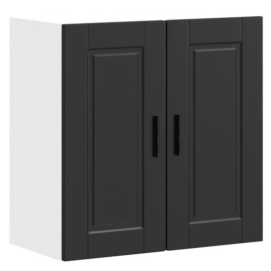 Kitchen Wall Cabinet Porto Black Engineered Wood