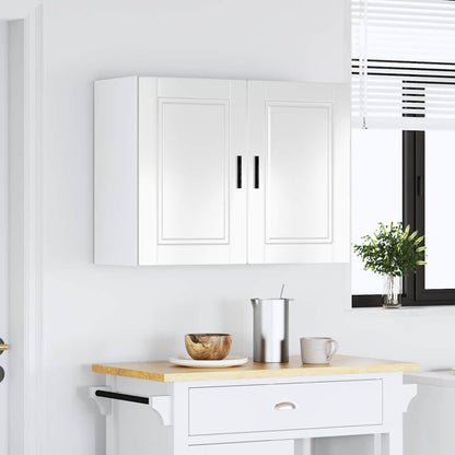 Kitchen Wall Cabinet Porto High Gloss White Engineered Wood