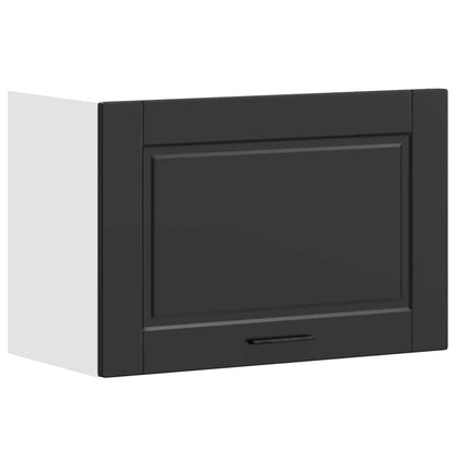 Kitchen Wall Cabinet Porto Black Engineered Wood