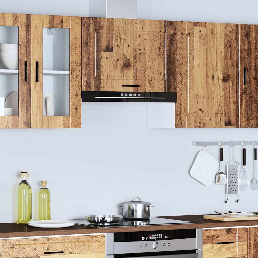 Kitchen Wall Cabinet Porto Old Wood Engineered Wood