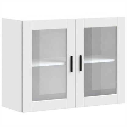 Kitchen Wall Cabinet with Glass Door Porto White