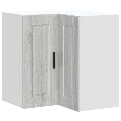 Kitchen Wall Corner Cabinet "Porto" Grey Sonoma Engineered Wood