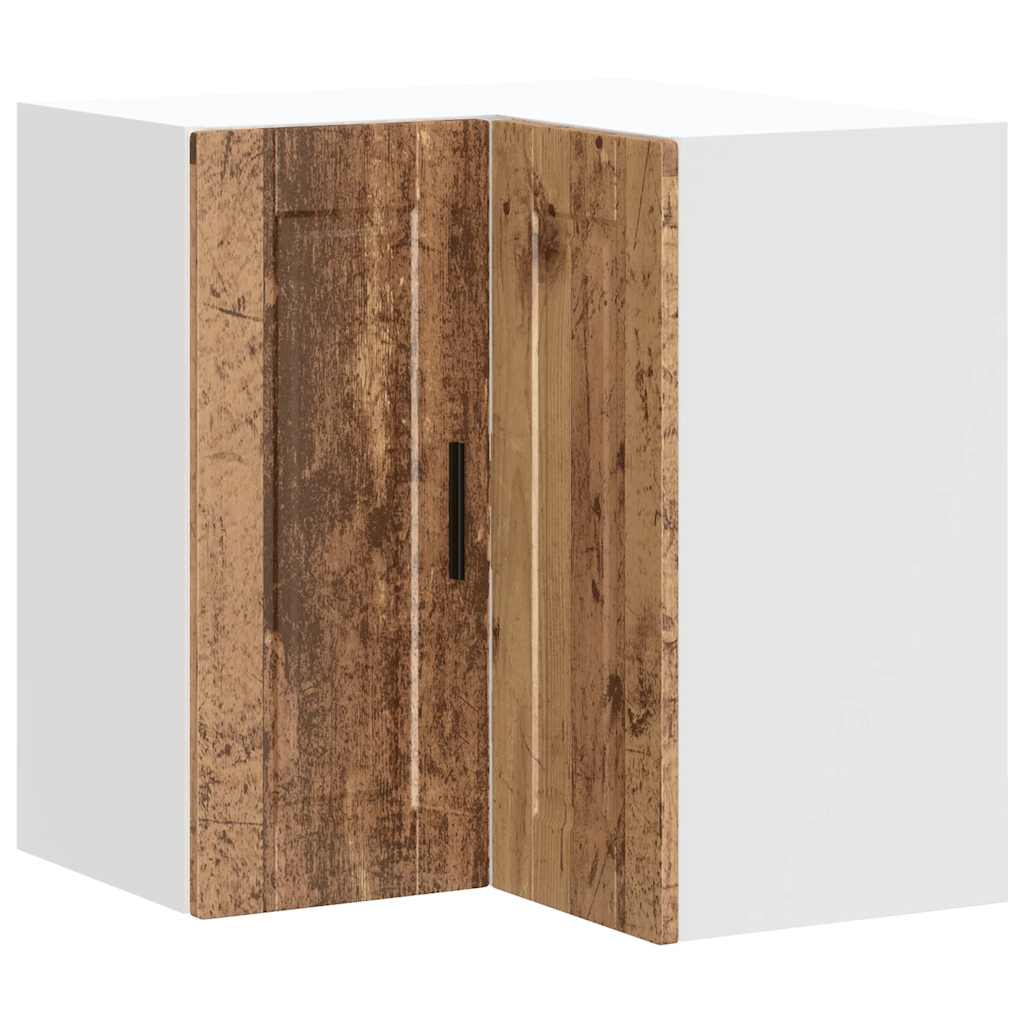 Kitchen Wall Corner Cabinet "Porto" Old Wood Engineered Wood