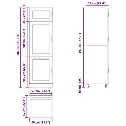 Kitchen Cupboard "Porto" Sonoma Oak Engineered Wood