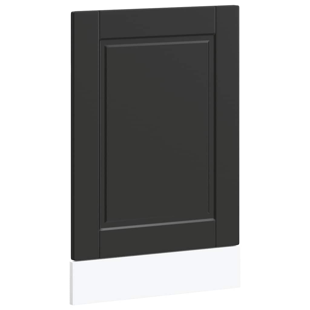 Dishwasher Panel Porto Black 45x1,5x67 cm Engineered Wood