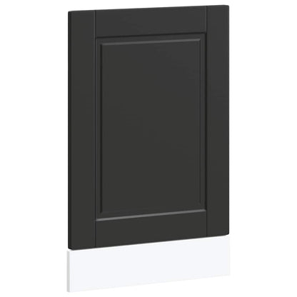 Dishwasher Panel Porto Black 45x1,5x67 cm Engineered Wood