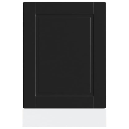 Dishwasher Panel Porto Black 45x1,5x67 cm Engineered Wood