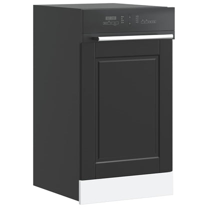 Dishwasher Panel Porto Black 45x1,5x67 cm Engineered Wood