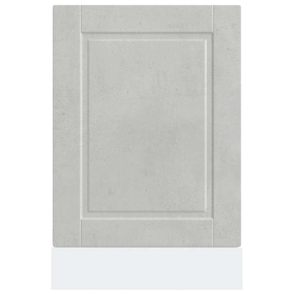 Dishwasher Panel Porto Concrete Grey 45x1,5x67 cm Engineered Wood