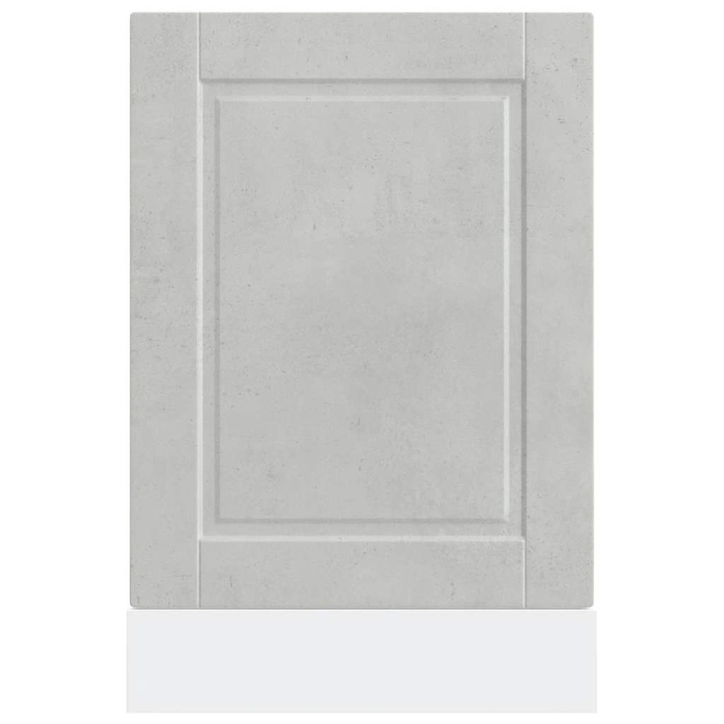 Dishwasher Panel Porto Concrete Grey 45x1,5x67 cm Engineered Wood