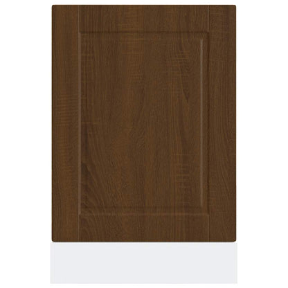 Dishwasher Panel Porto Brown Oak 45x1,5x67 cm Engineered Wood