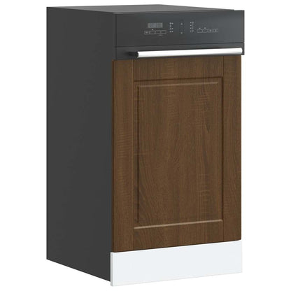 Dishwasher Panel Porto Brown Oak 45x1,5x67 cm Engineered Wood