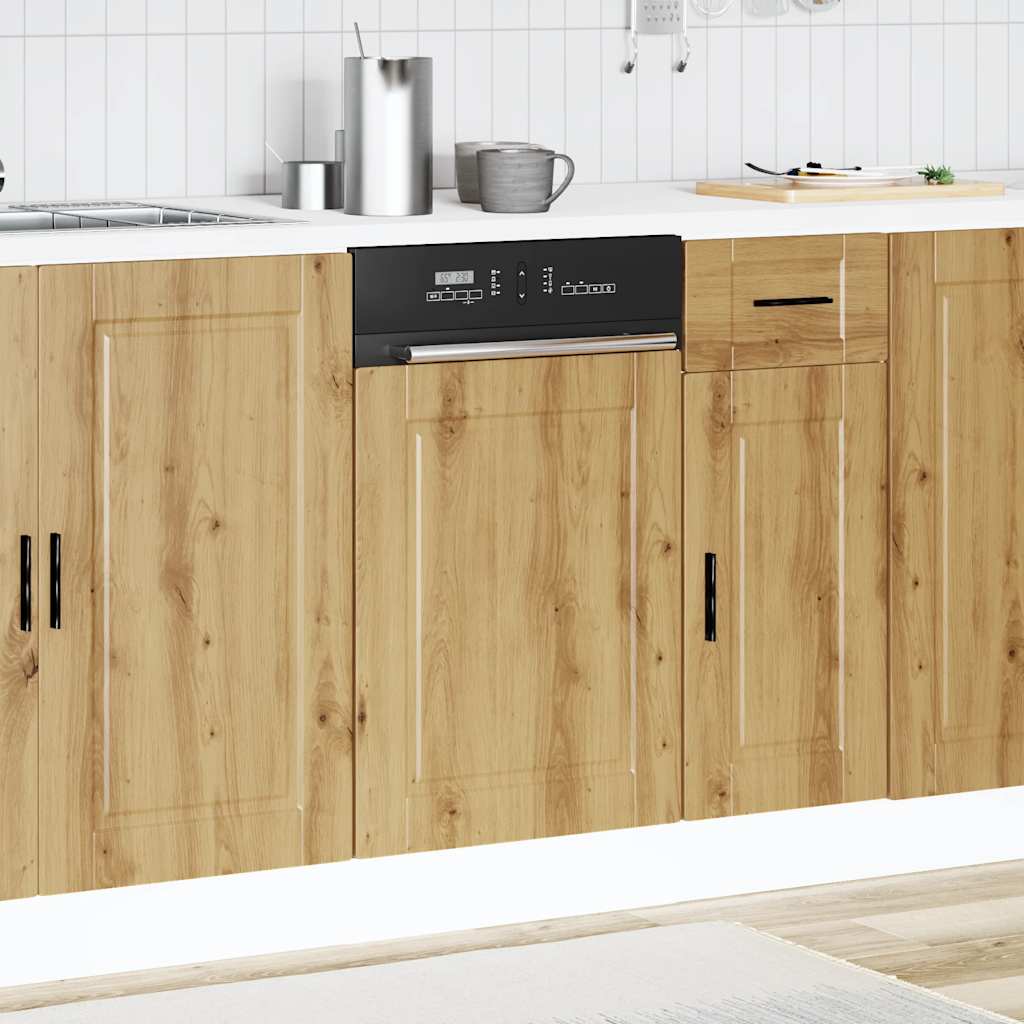 Dishwasher Panel Porto Artisan Oak 45x1,5x67 cm Engineered Wood