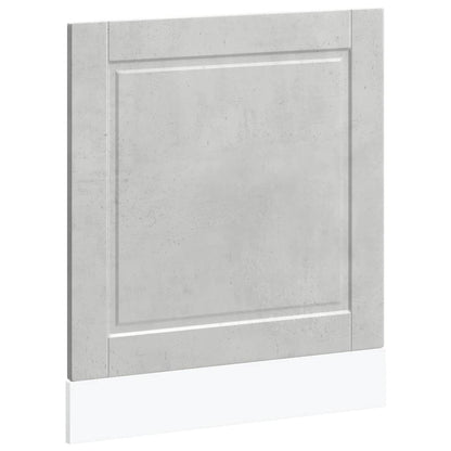 Dishwasher Panel Porto Concrete Grey 60x1.5x67 cm Engineered Wood