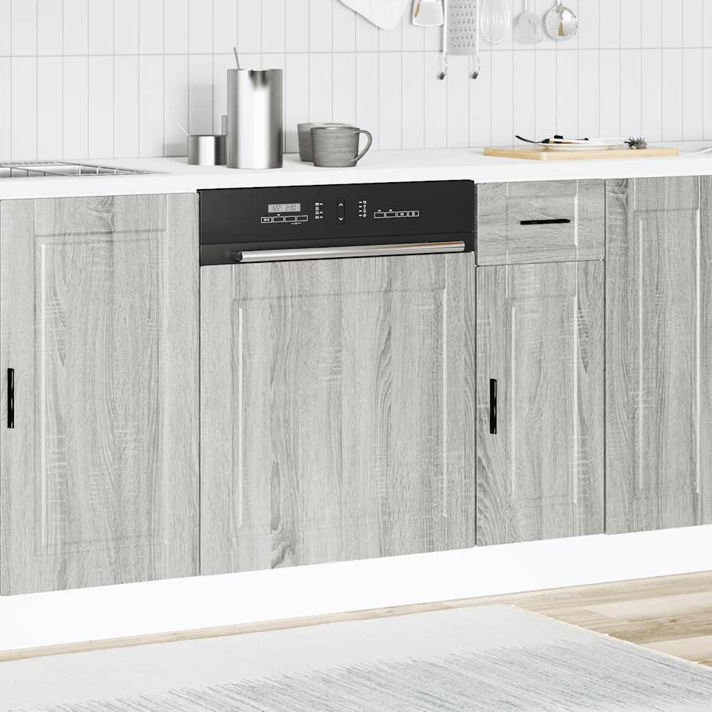 Dishwasher Panel Porto Grey Sonoma 60x1.5x67 cm Engineered Wood