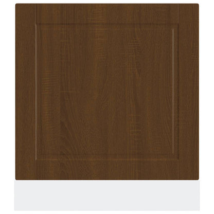 Dishwasher Panel Porto Brown Oak 60x1.5x67 cm Engineered Wood