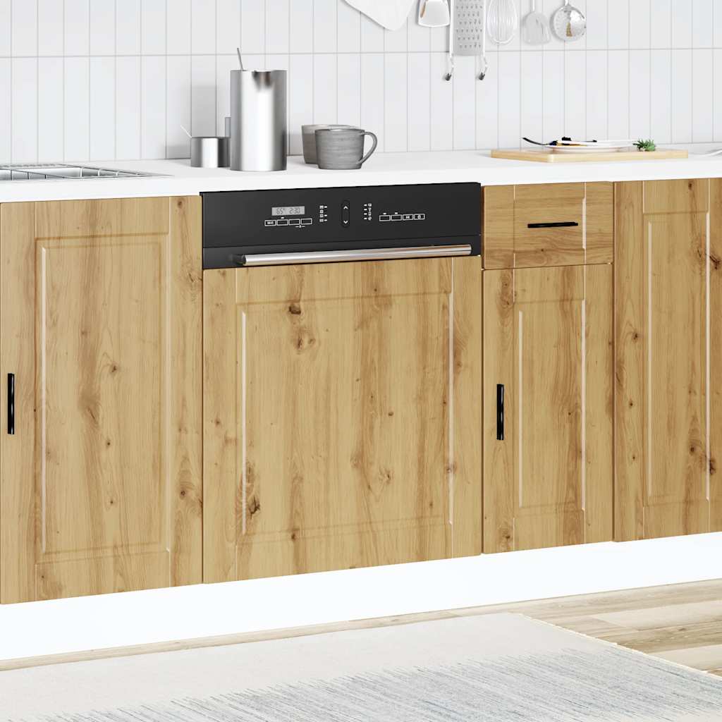 Dishwasher Panel Porto Artisan Oak 60x1.5x67 cm Engineered Wood