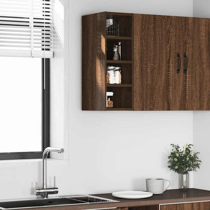 Hanging Cabinet Brown Oak 20x29.5x60 cm Engineered Wood