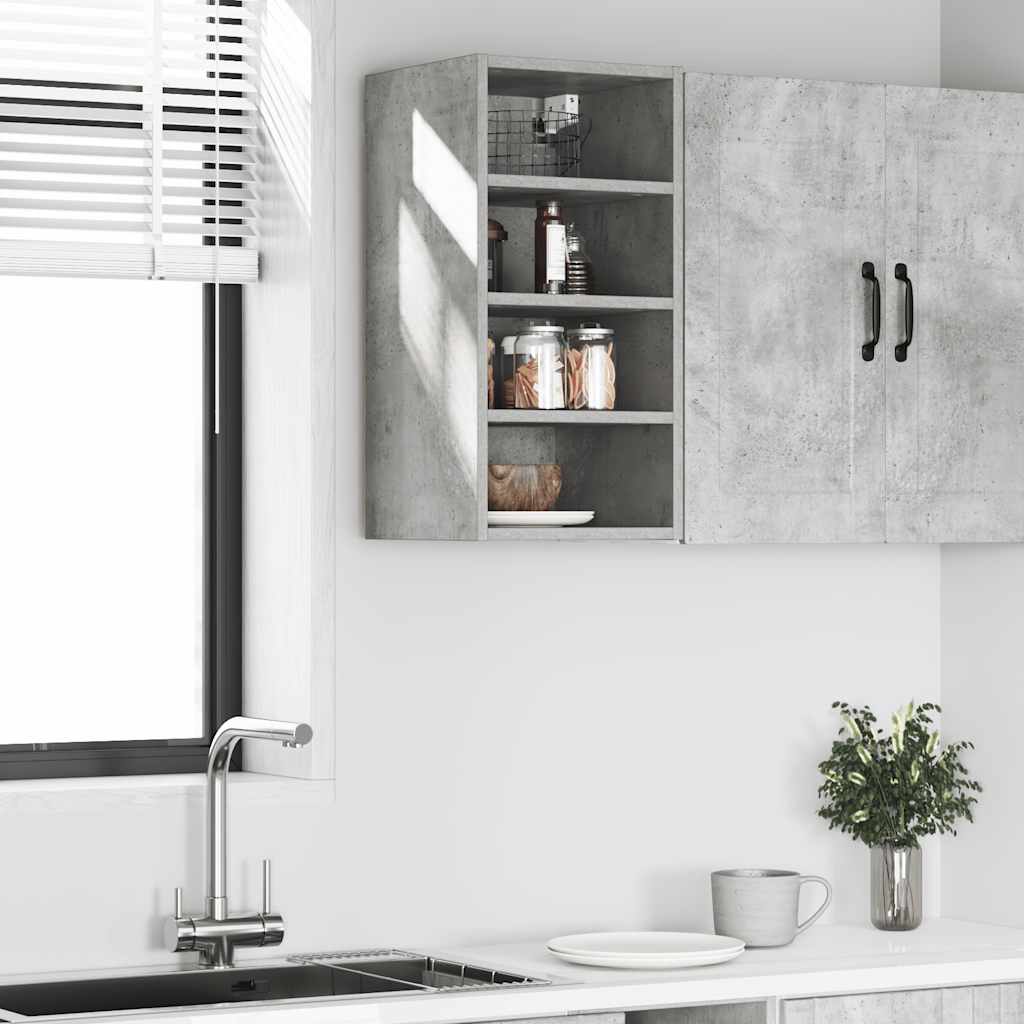 Hanging Cabinet Concrete Grey 30x29.5x60 cm Engineered Wood