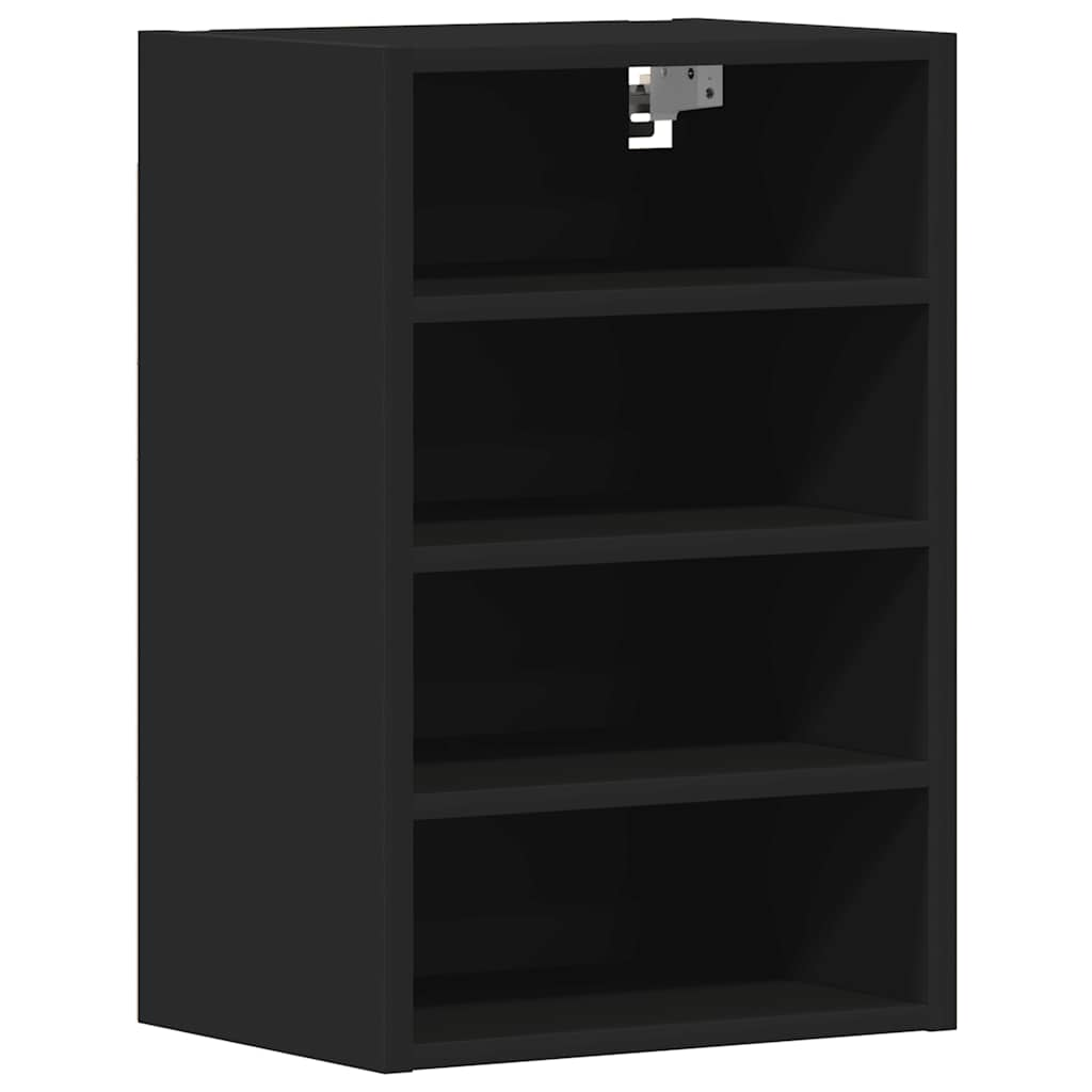 Hanging Cabinet Black 40x29.5x60 cm Engineered Wood