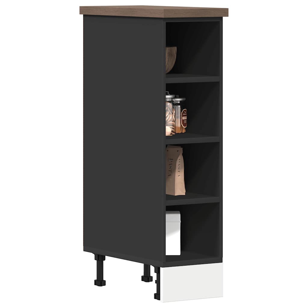 Bottom Cabinet Black 20x44,5x81,5 cm Engineered Wood