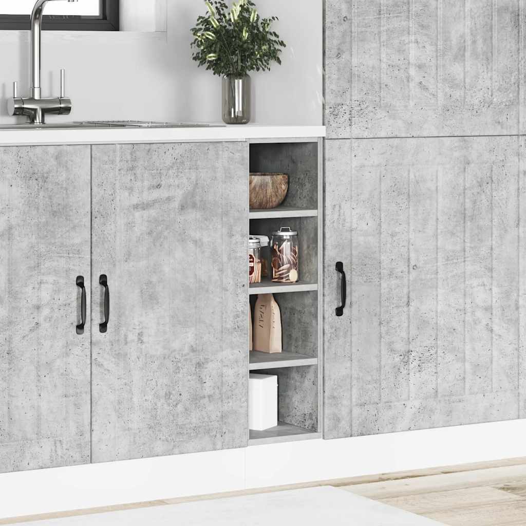 Bottom Cabinet Concrete Grey 20x44,5x81,5 cm Engineered Wood