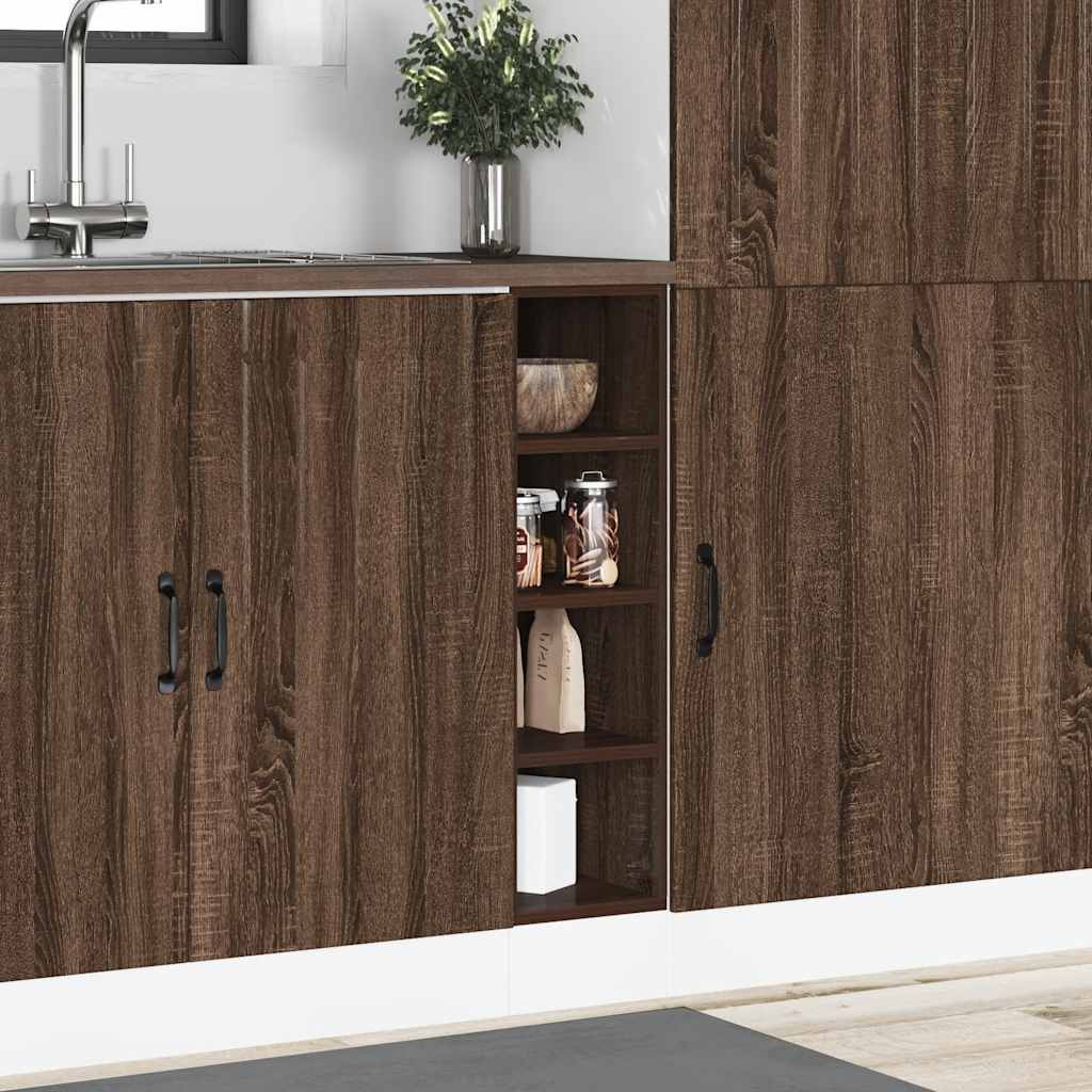 Bottom Cabinet Brown Oak 20x44,5x81,5 cm Engineered Wood