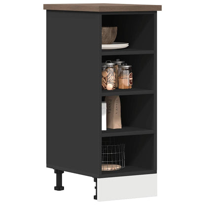 Bottom Cabinet Black 30x44,5x81,5 cm Engineered Wood