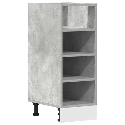 Bottom Cabinet Concrete Grey 30x44,5x81,5 cm Engineered Wood