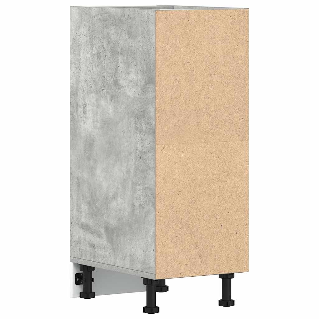 Bottom Cabinet Concrete Grey 30x44,5x81,5 cm Engineered Wood