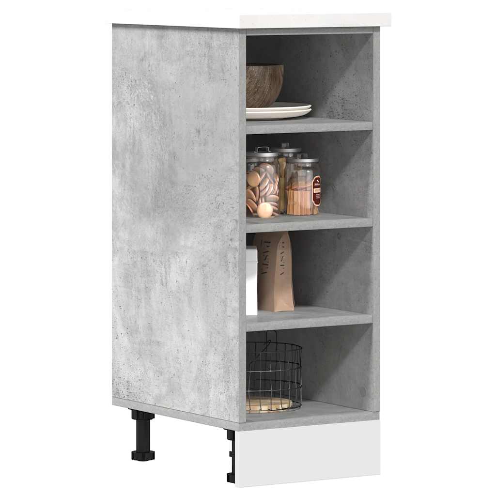 Bottom Cabinet Concrete Grey 30x44,5x81,5 cm Engineered Wood