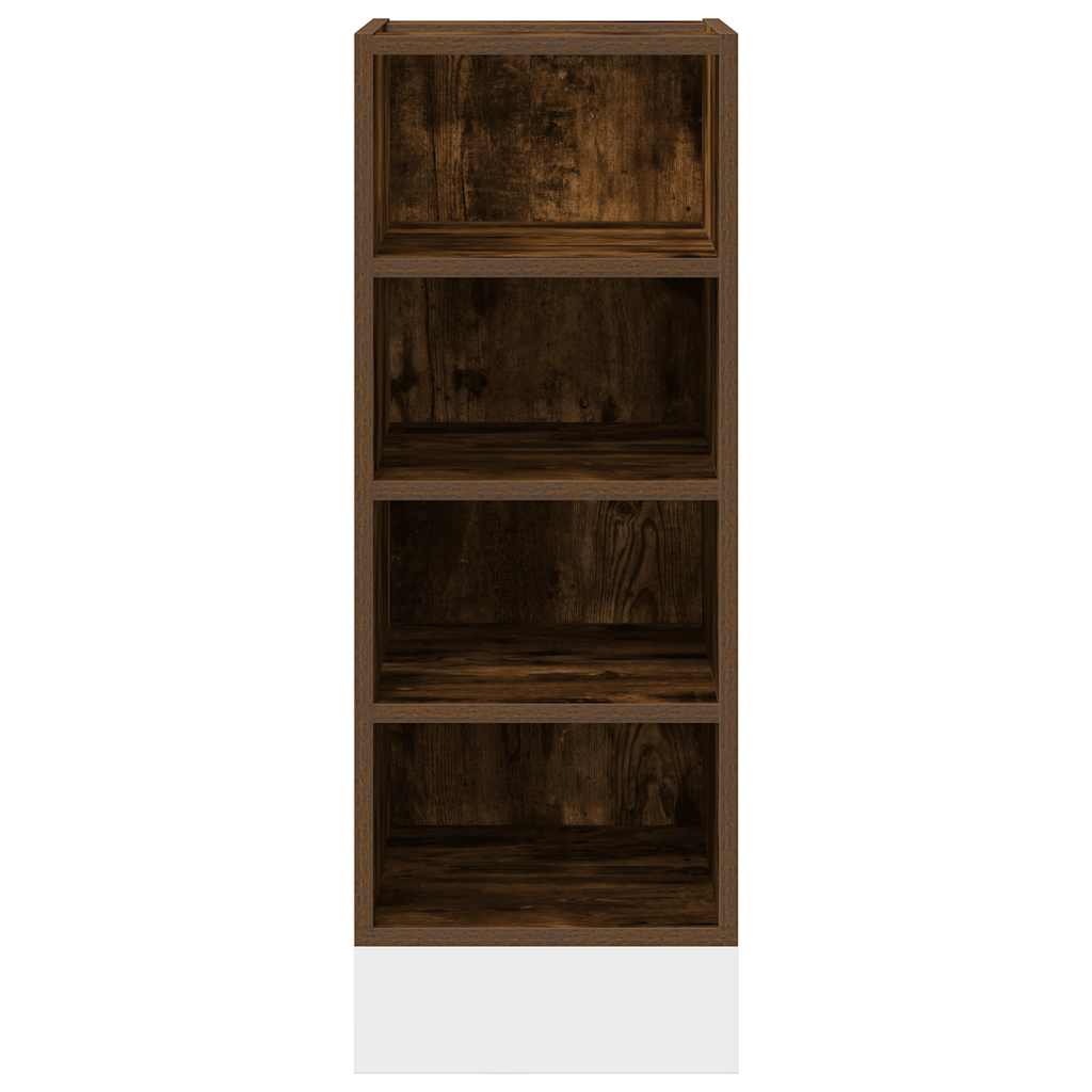 Bottom Cabinet Smoked Oak 30x44,5x81,5 cm Engineered Wood