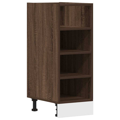 Bottom Cabinet Brown Oak 30x44,5x81,5 cm Engineered Wood