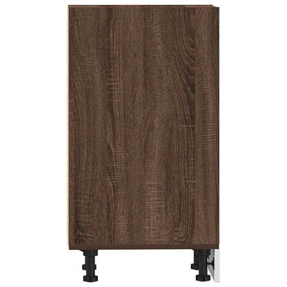 Bottom Cabinet Brown Oak 30x44,5x81,5 cm Engineered Wood