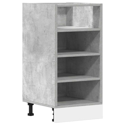 Bottom Cabinet Concrete Grey 40x44.5x81.5 cm Engineered Wood