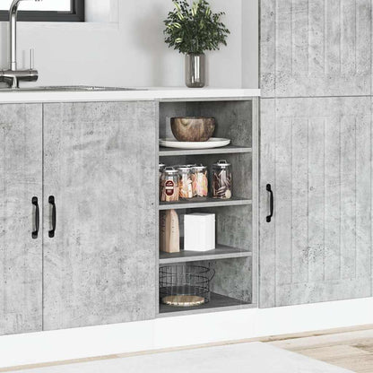 Bottom Cabinet Concrete Grey 40x44.5x81.5 cm Engineered Wood