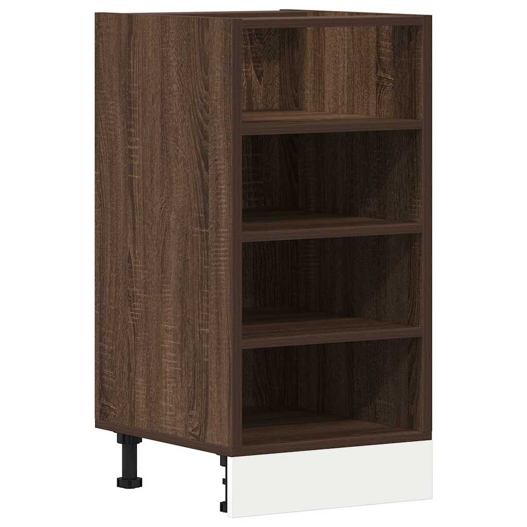 Bottom Cabinet Brown Oak 40x44.5x81.5 cm Engineered Wood