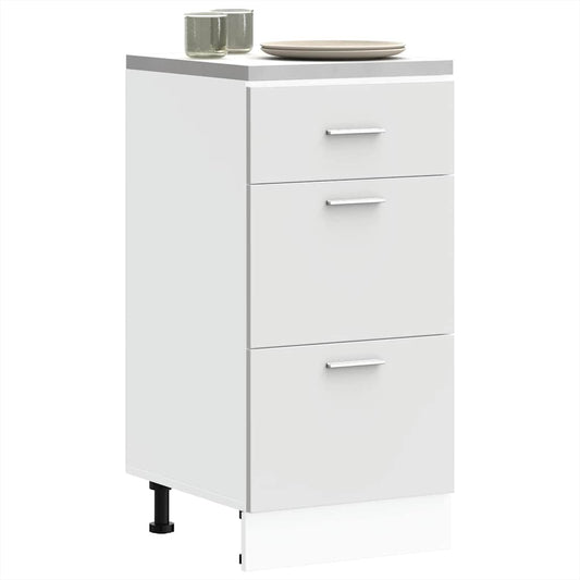 Bottom Cabinet White 40x46x81.5 cm Engineered Wood