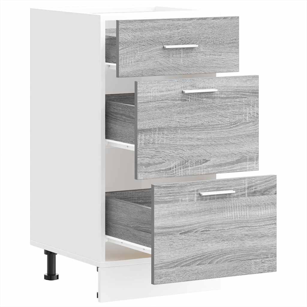 Bottom Cabinet Grey Sonoma 40x46x81.5 cm Engineered Wood