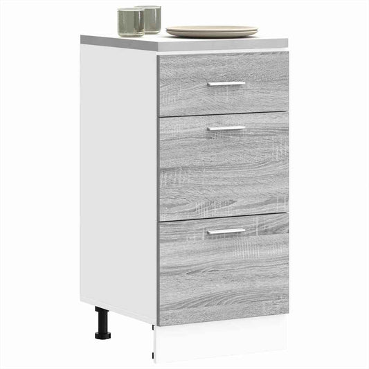 Bottom Cabinet Grey Sonoma 40x46x81.5 cm Engineered Wood