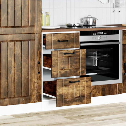 Kitchen Base Cabinet Lucca Smoked Oak Engineered Wood