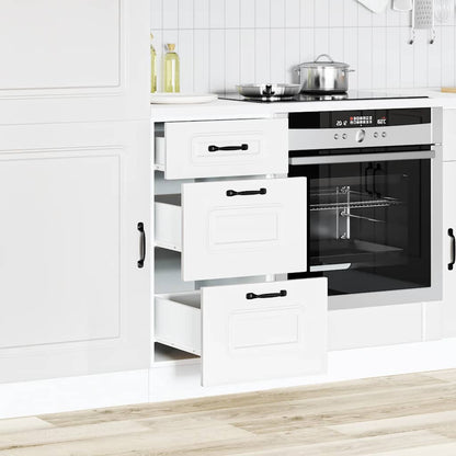 Kitchen Base Cabinet Kalmar White Engineered Wood