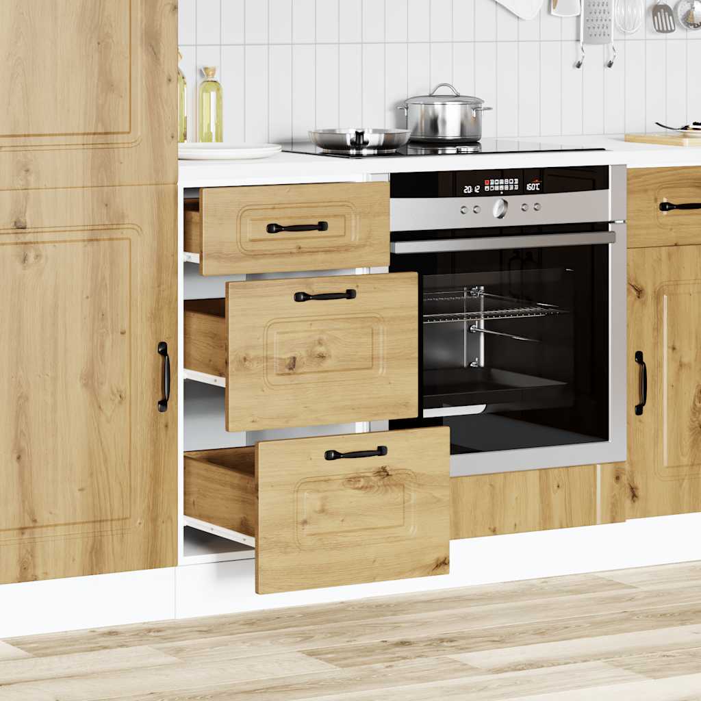 Kitchen Base Cabinet Kalmar Artisan Oak Engineered Wood