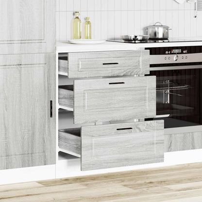 Kitchen Base Cabinet Porto Grey Sonoma Engineered Wood