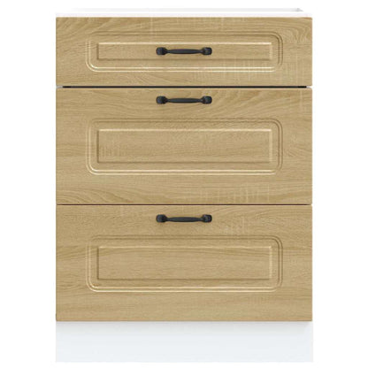 Kitchen Base Cabinet Kalmar Sonoma Oak Engineered Wood